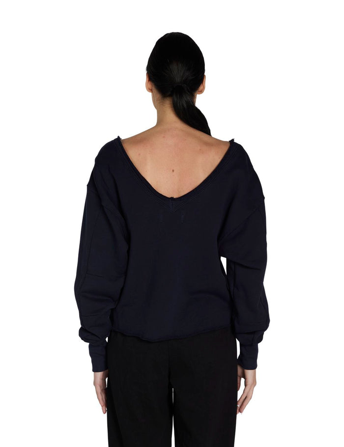 Les Tien Veronica Double V Roll Neck