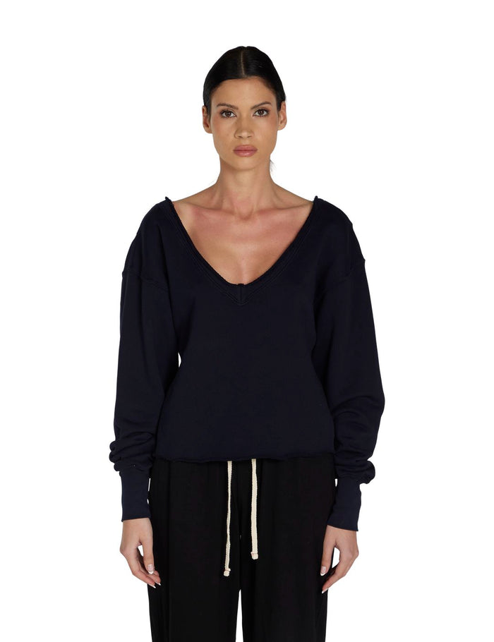les tien Veronica Double V Roll Neck