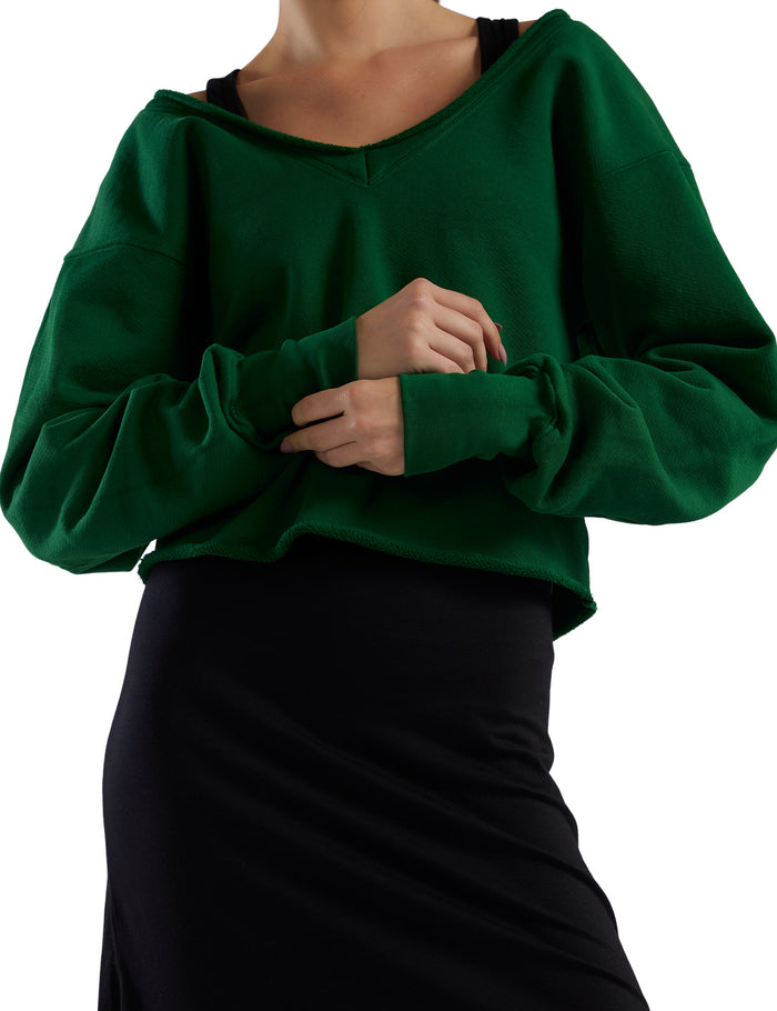 Les Tien Veronica Double V Roll Neck