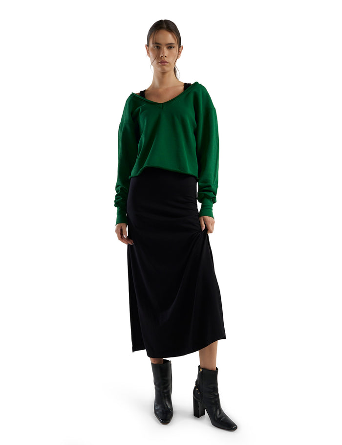 Les Tien Veronica Double V Roll Neck