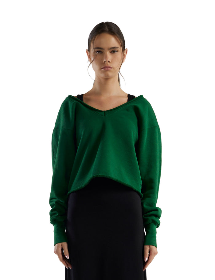 les tien Veronica Double V Roll Neck