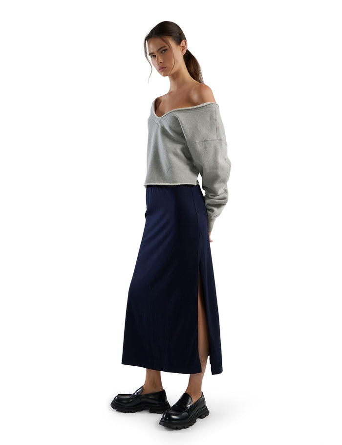 Les Tien Veronica Double V Roll Neck