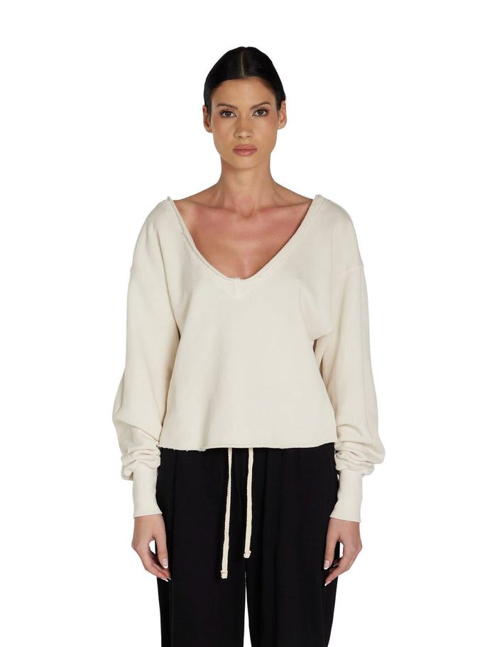 les tien Veronica Double V Roll Neck