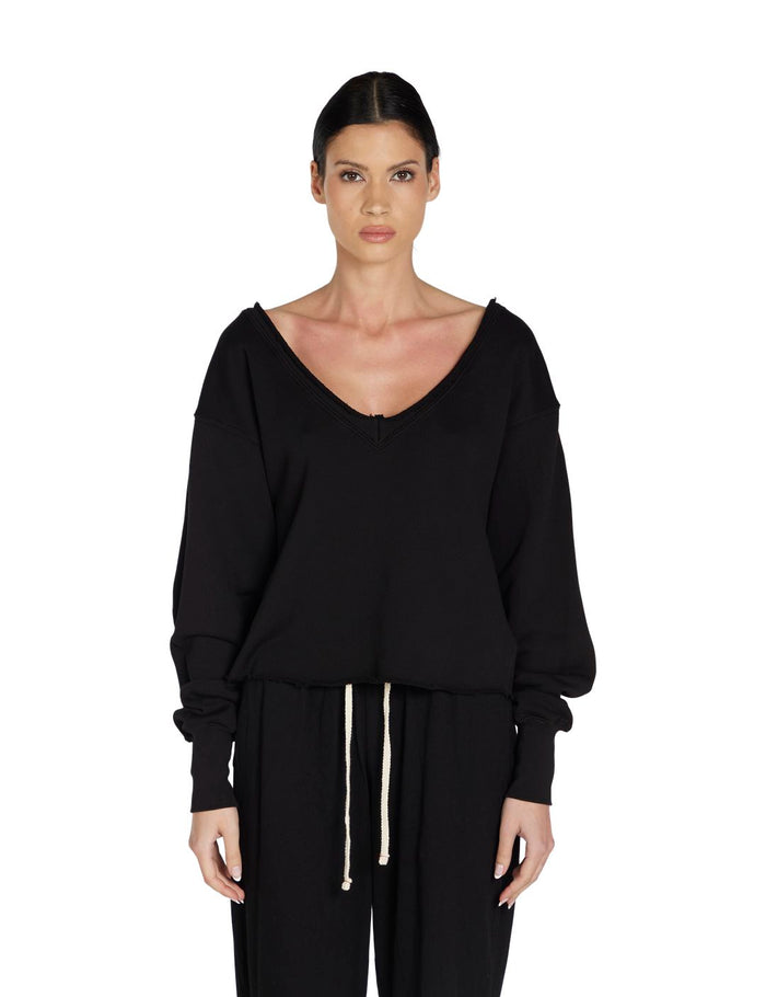 les tien Veronica Double V Roll Neck