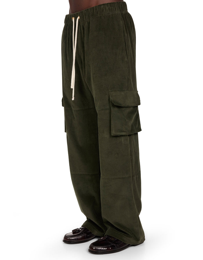 Les Tien Wide Wale Corduroy Cargo Pant