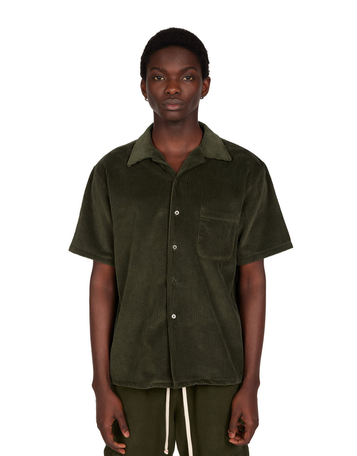 les tien Wide Wale Corduroy Cuban Shirt