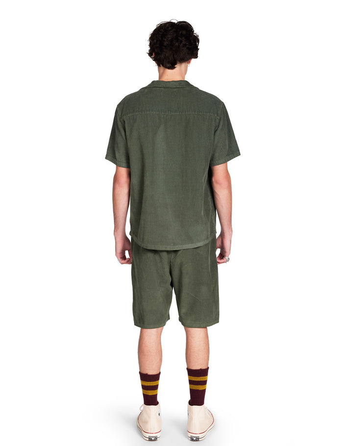 Les Tien Wide Wale Corduroy Cuban Shirt