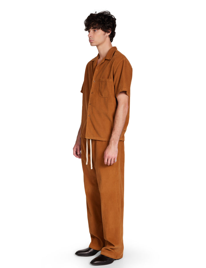 Les Tien Wide Wale Corduroy Cuban Shirt