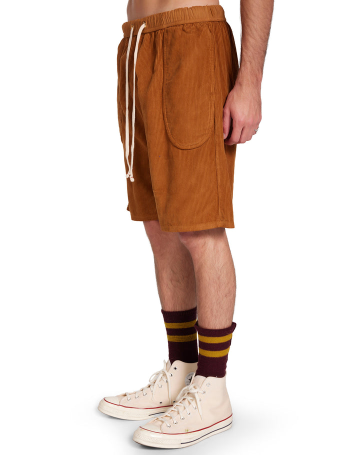 Les Tien Wide Wale Corduroy Invert Pocket Short