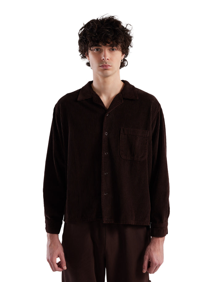 les tien Wide Wale Corduroy L/S Cuban Shirt