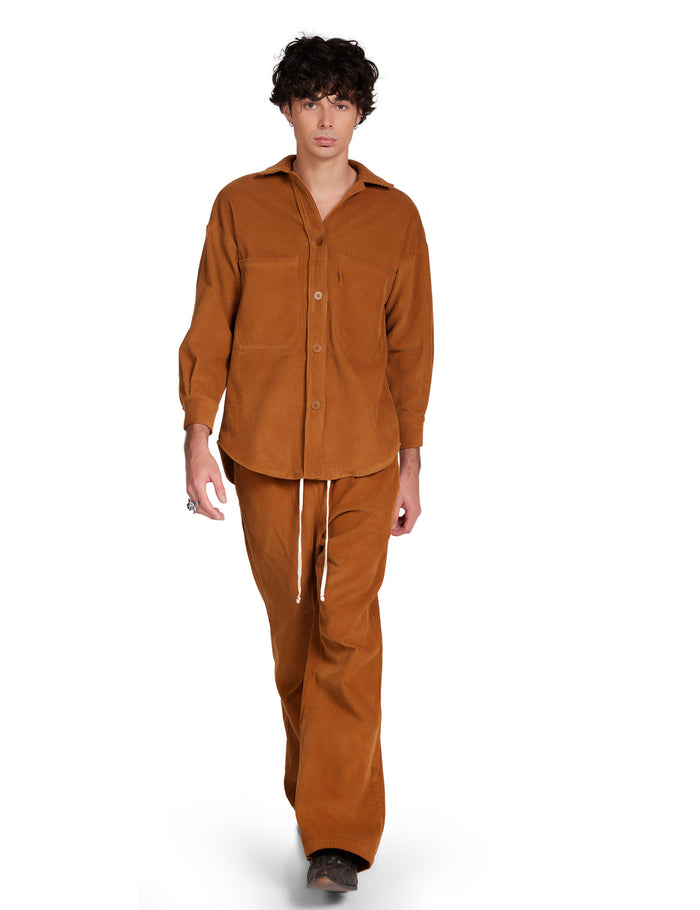 Les Tien Wide Wale Corduroy Oversized Button Up