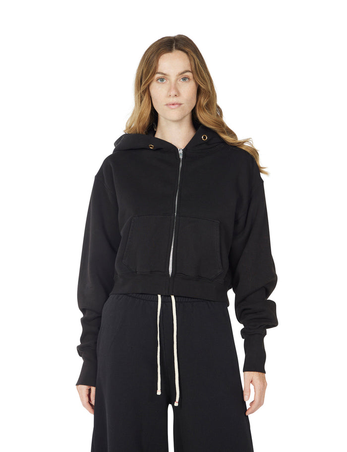 les tien Zendaya Crop Zip Hoodie