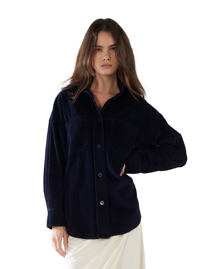 les tien Zoe Oversized Button Up