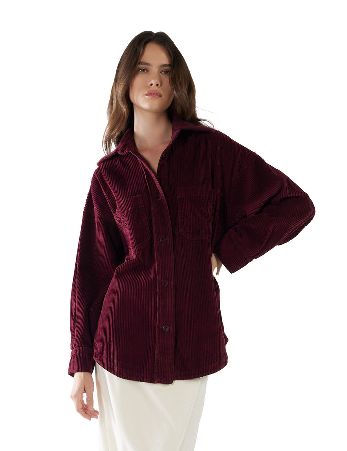 les tien Zoe Oversized Button Up