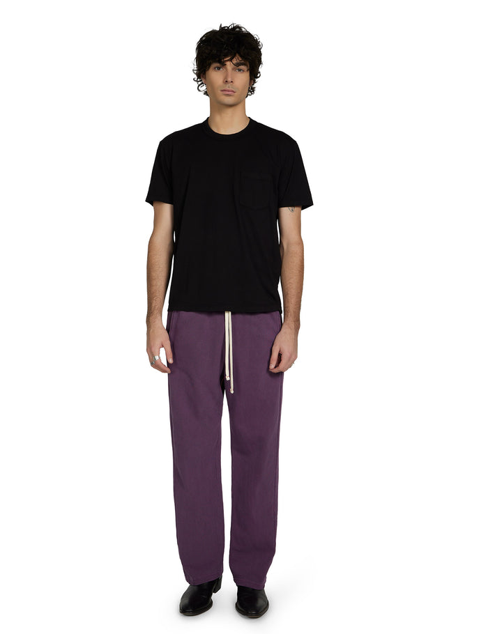 Les Tien Lightweight Binded Neck Classic Pocket Tee