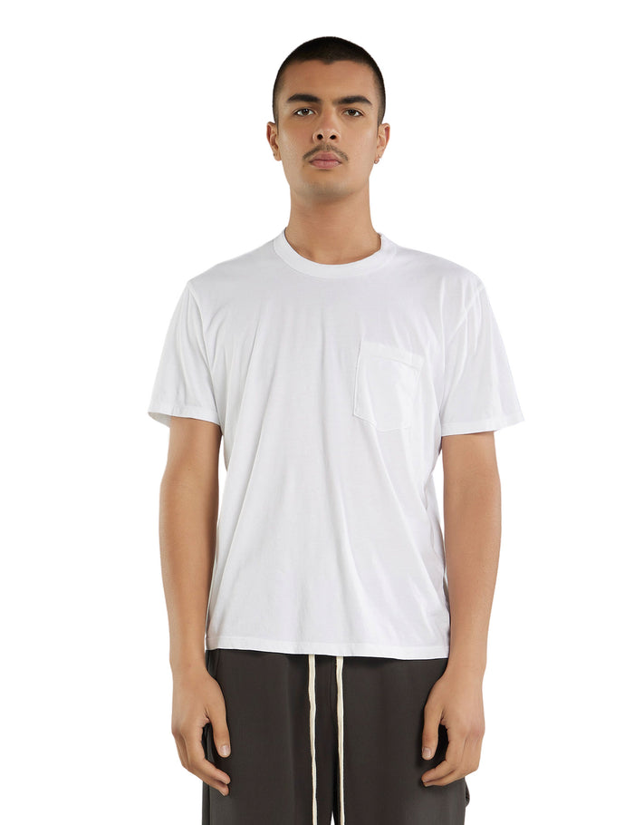 les tien Lightweight Binded Neck Classic Pocket Tee