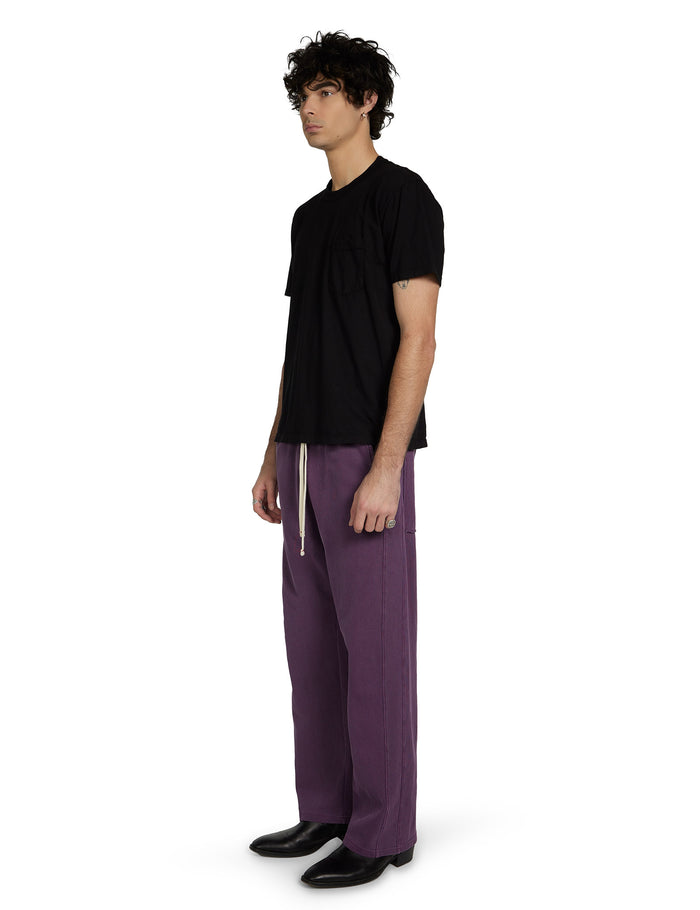 Les Tien Lightweight Binded Neck Classic Pocket Tee