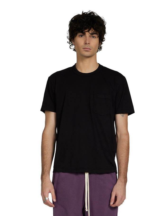 les tien Lightweight Binded Neck Classic Pocket Tee