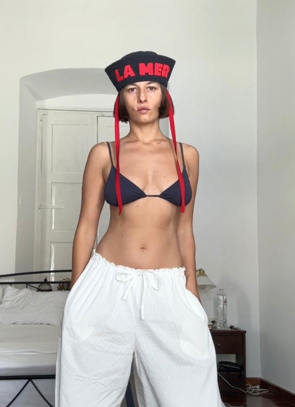 Les Vacances D'irina Lighter Sailor Hat "LA MER"