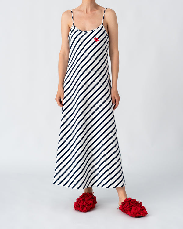 Les Vacances D'irina Slip Dress Marin