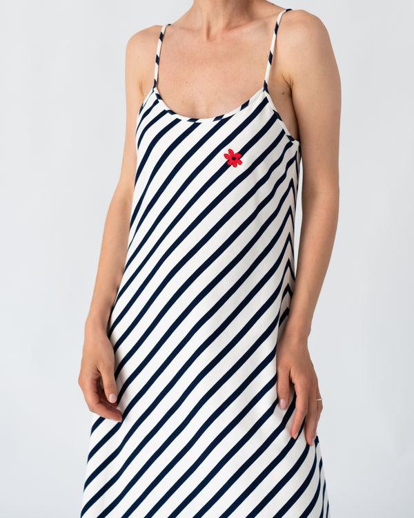 Les Vacances D'irina Slip Dress Marin