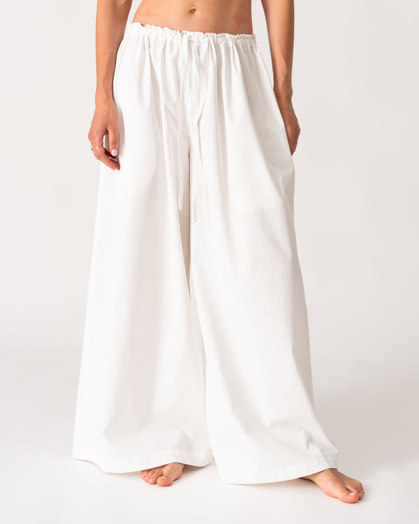 Les Vacances D'irina White Striped Pantaloons