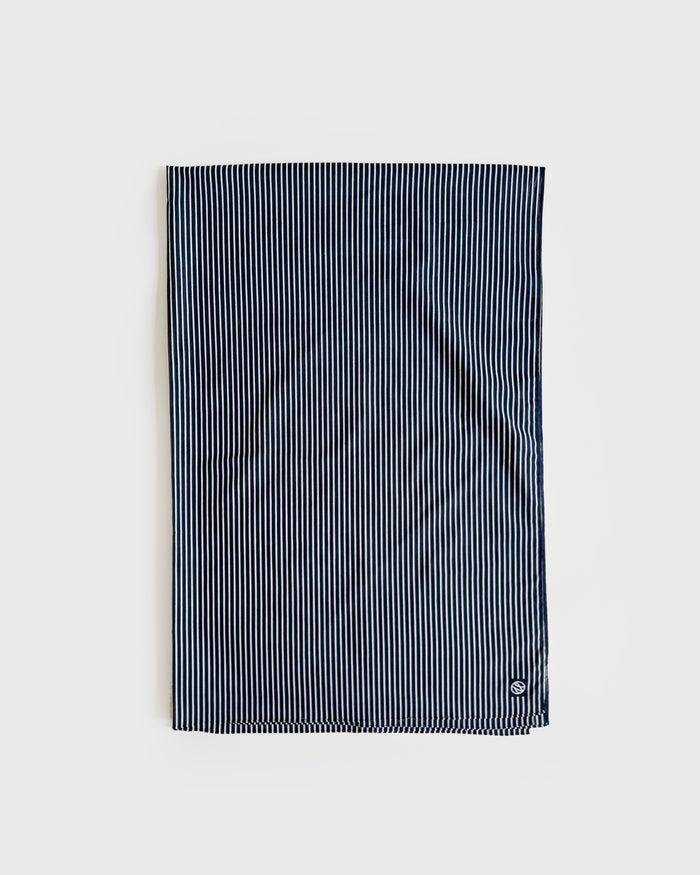 lescarf COTTON PINSTRIPED SARONGVY & CREAM