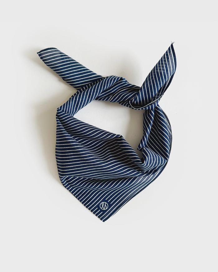 lescarf COTTON PINSTRIPEDVY | 55CM