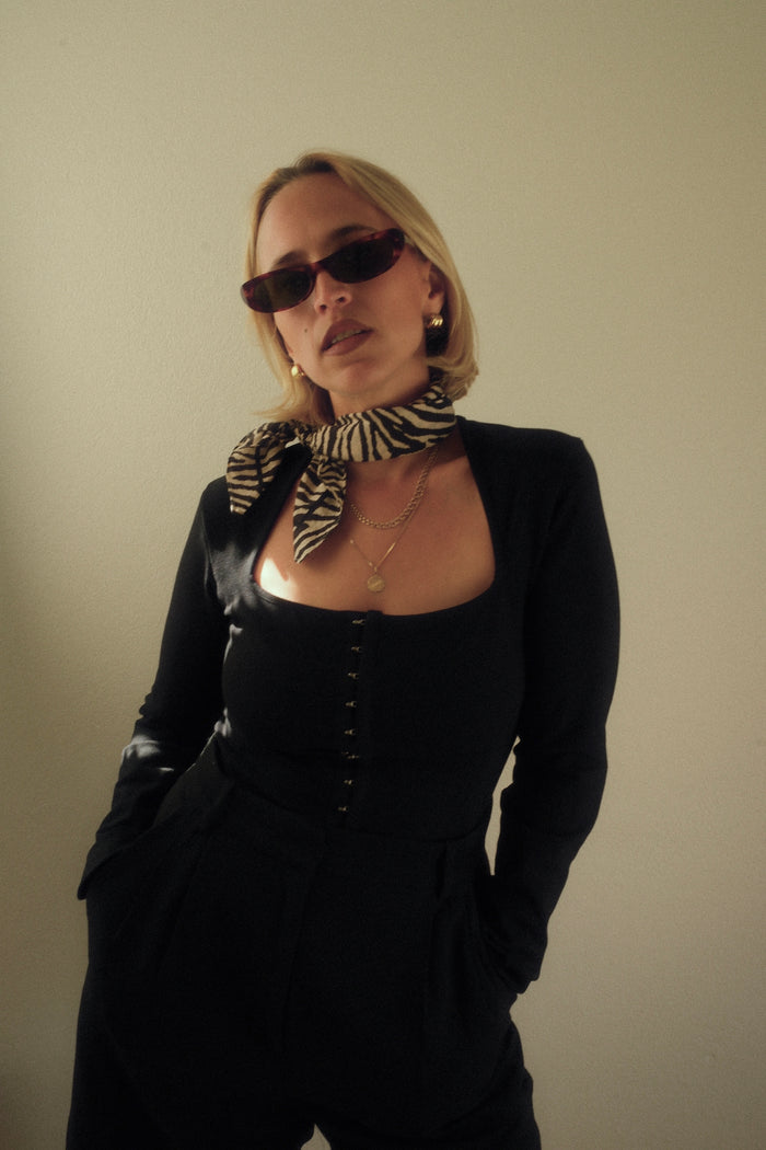 Lescarf COTTON ZEBRA | 55 CM