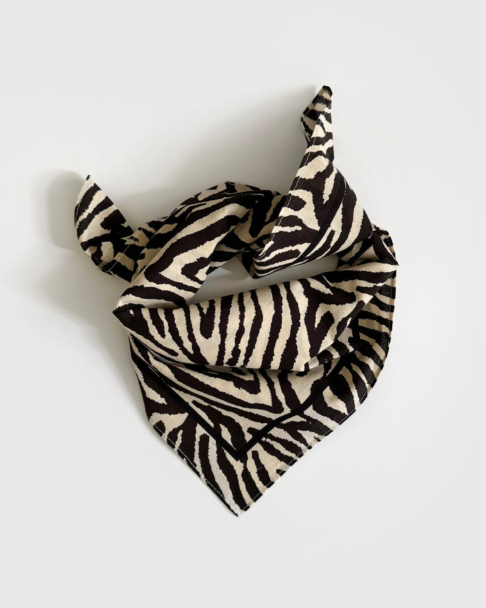lescarf COTTON ZEBRA | 55 CM