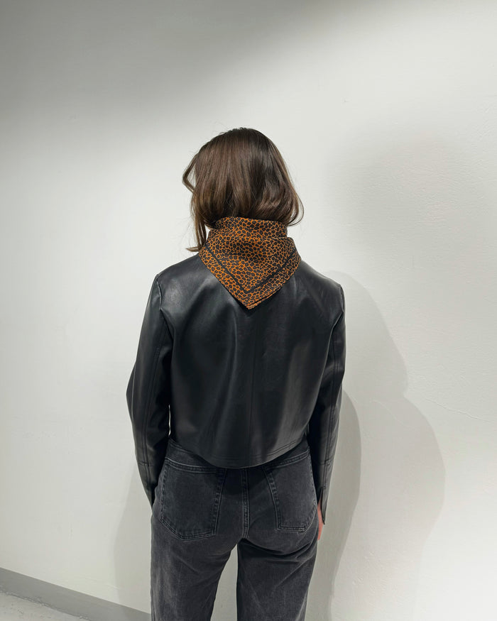 Lescarf LEO SCARF | BROWN | 50 CM