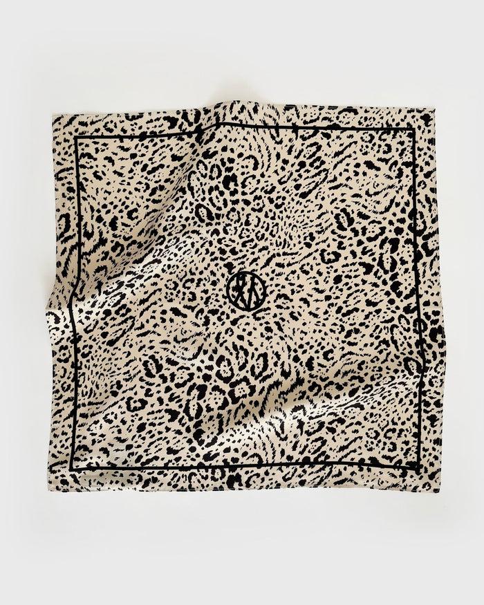 lescarf LEO SCARF | SAND & BLACK| 50 CM