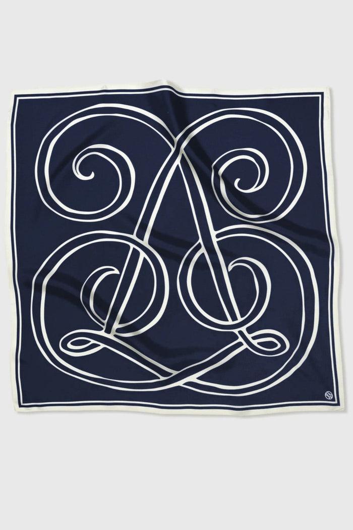 lescarf MONOGRAM LARGEVY | 80 CM