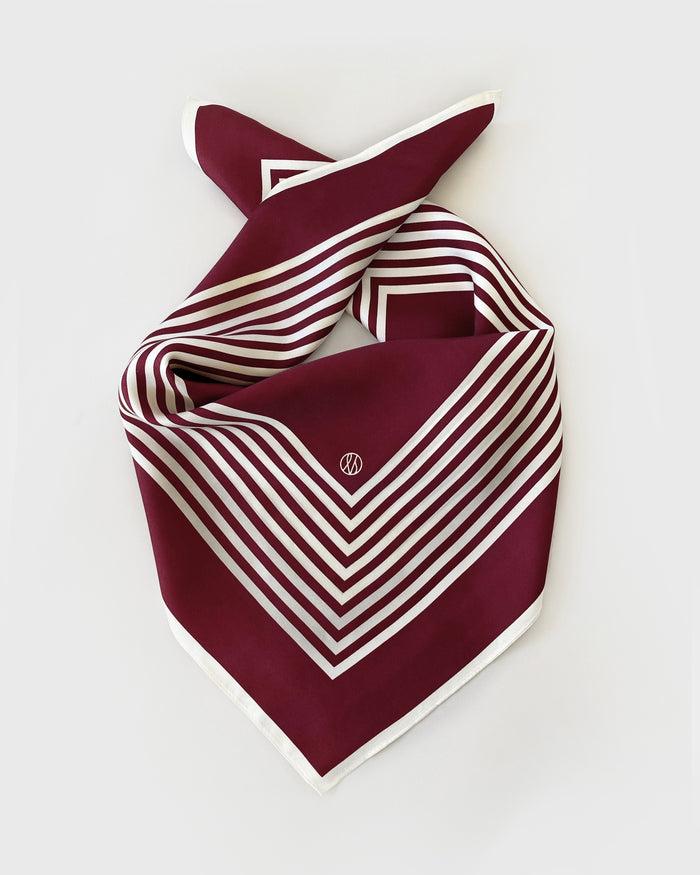 Lescarf NO. 13 | WINE RED | 65CM
