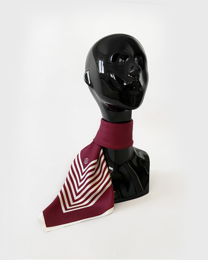 Lescarf NO. 13 | WINE RED | 65CM
