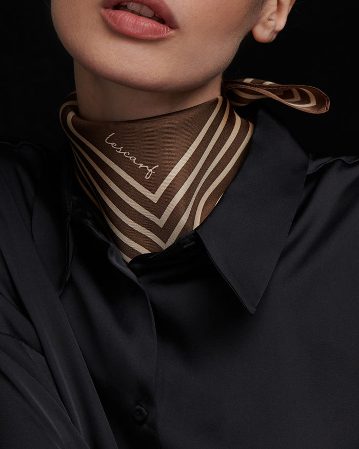 Lescarf NO. 17 | CHOCOLATE | 50 CM