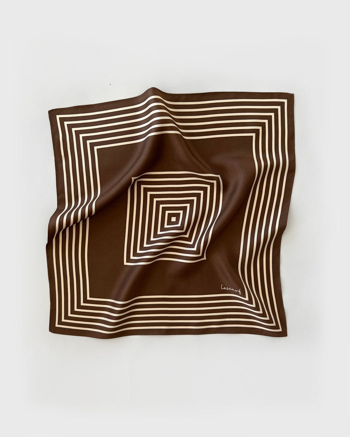 lescarf NO. 17 | CHOCOLATE | 50 CM