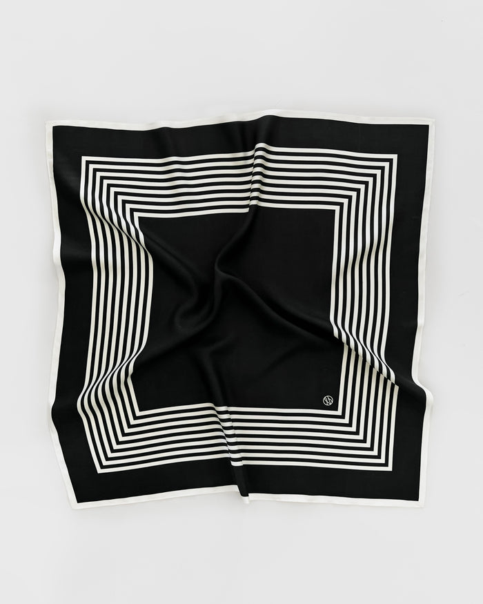 lescarf NO. 2 | BLACK | 65 CM