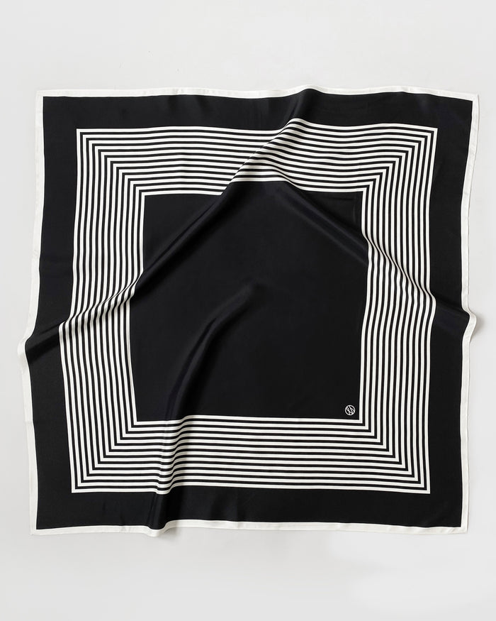 lescarf NO. 2 | BLACK | 90 CM