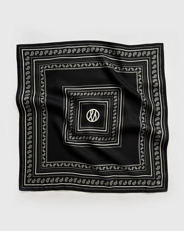 lescarf PAISLEY SCARF | BLACK | 50 CM