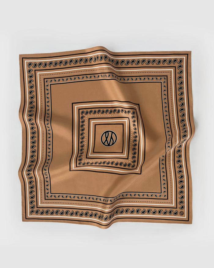 lescarf PAISLEY SCARF | CAPPUCCINO | 50 CM