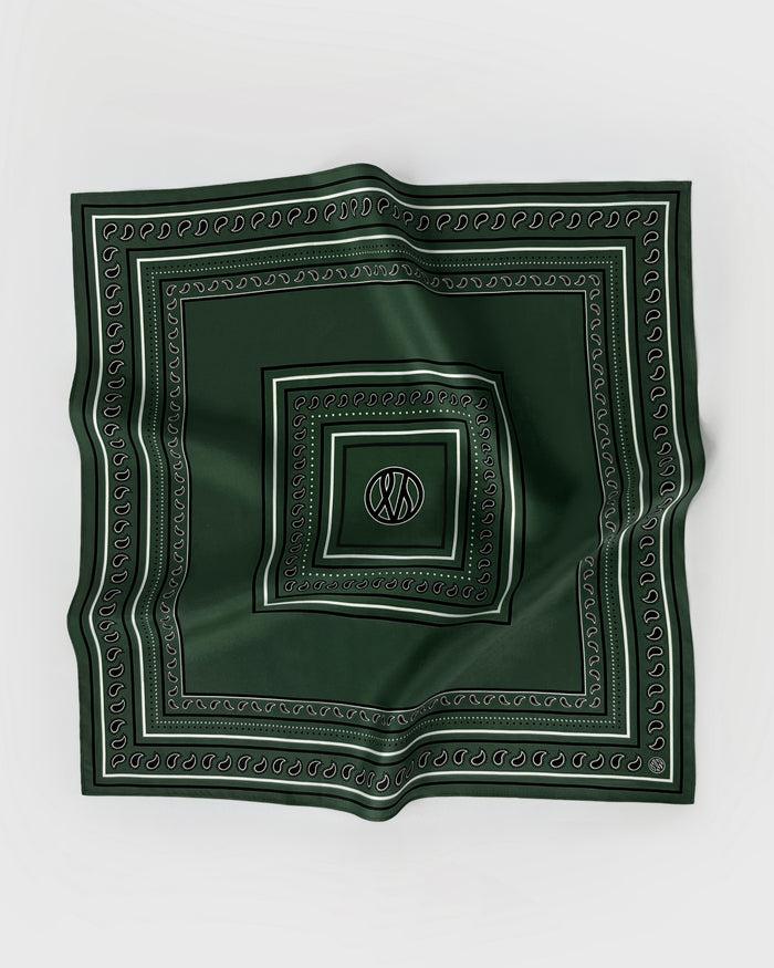 lescarf PAISLEY SCARF | GREEN | 50 CM