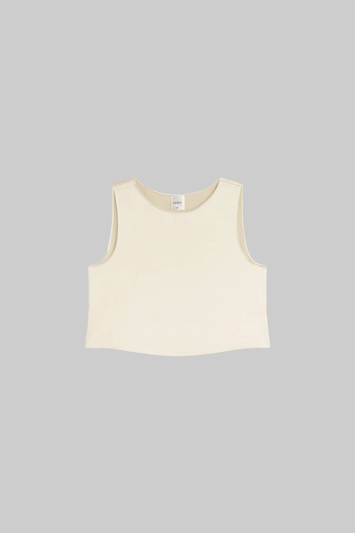 Leset Barb Crop Sleeveless Crew Regular Price $150 USD
