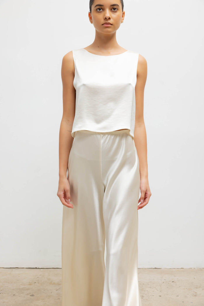 Leset Barb Crop Sleeveless Crew Regular Price $150 USD