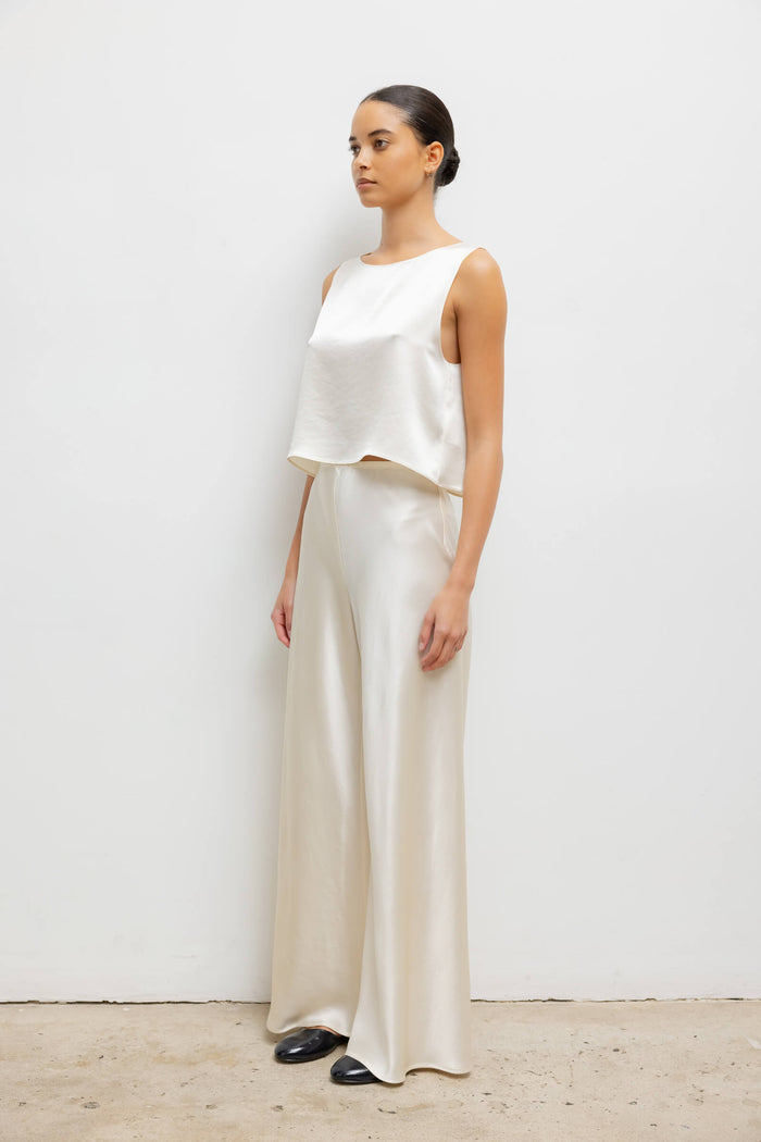 Leset Barb Crop Sleeveless Crew Regular Price $150 USD