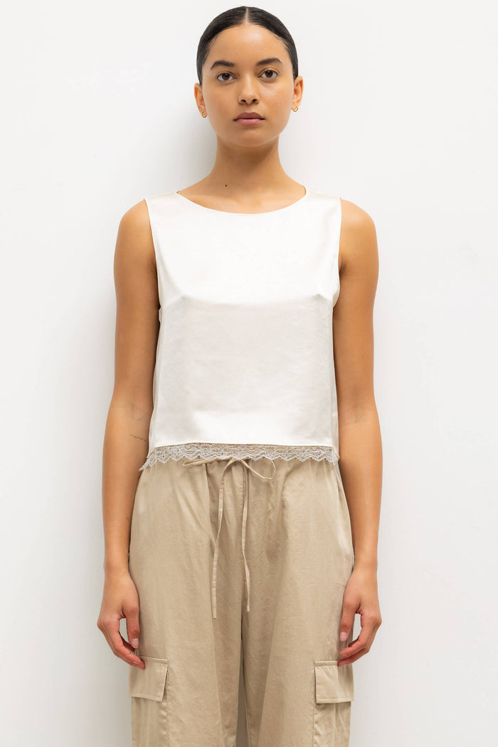 leset Barb Lace Crop Sleeveless Crew Regular price $180 USD