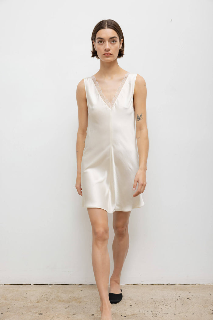 Leset Barb Lace V Neck Mini Dress Regular Price $350 USD