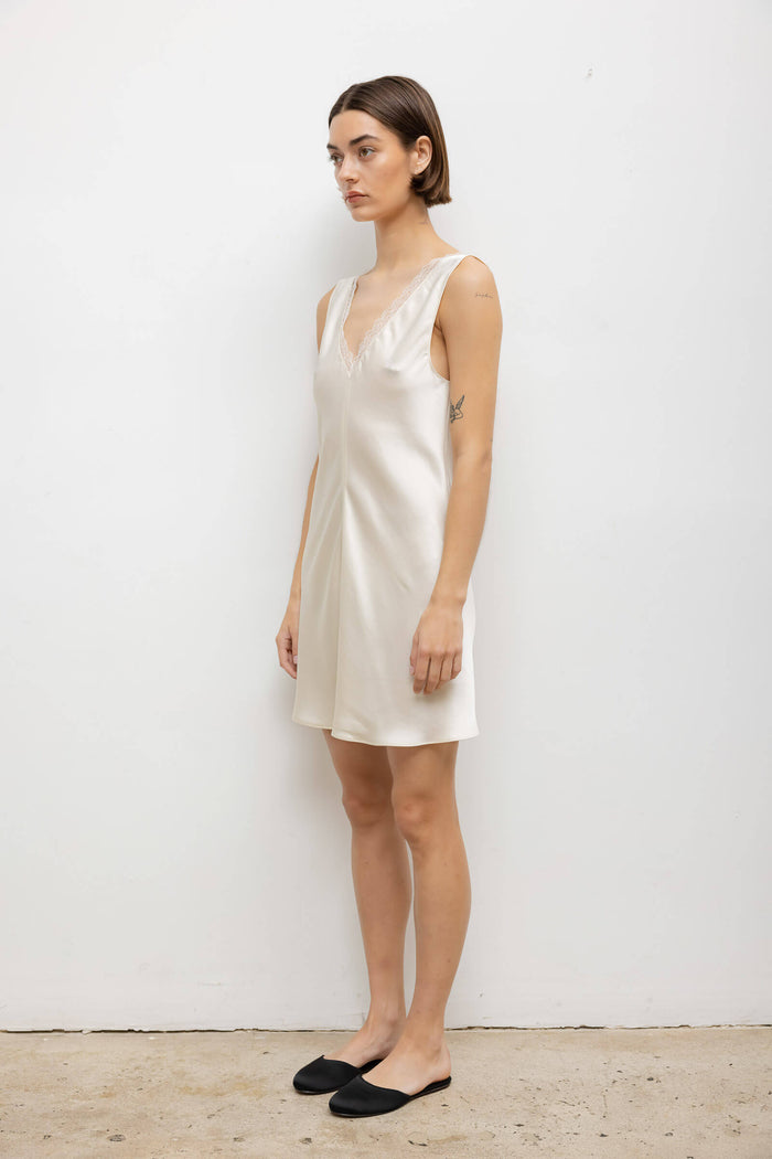 Leset Barb Lace V Neck Mini Dress Regular Price $350 USD