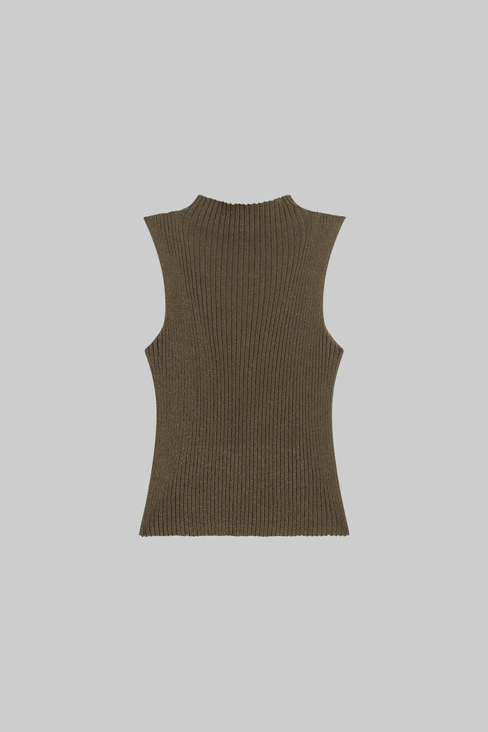 Leset Blake Rib Sleeveless Turtleneck Regular Price $280 USD