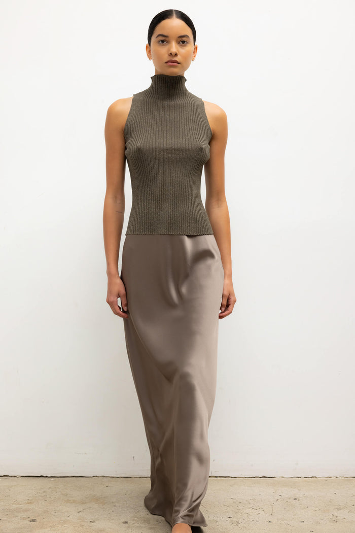 Leset Blake Rib Sleeveless Turtleneck Regular Price $280 USD
